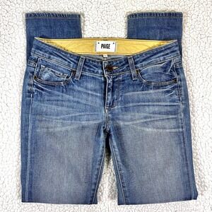 Paige Jeans Women's Size 25 (Actual 29x28) Blue Skyline Ankle Peg